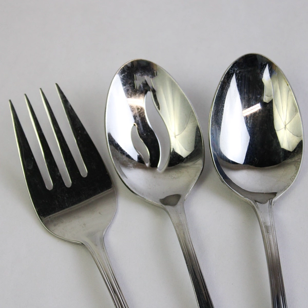 4 Pc Cuisinart Mansfield Stainless Steel Hostess Set Serving Utensils