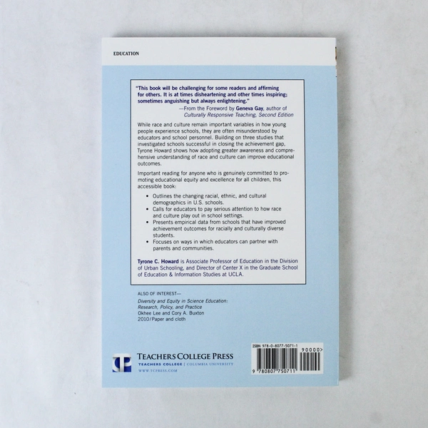 Why Race and Culture Matter in Schools by Tyrone C. Howard 2010 Paperback