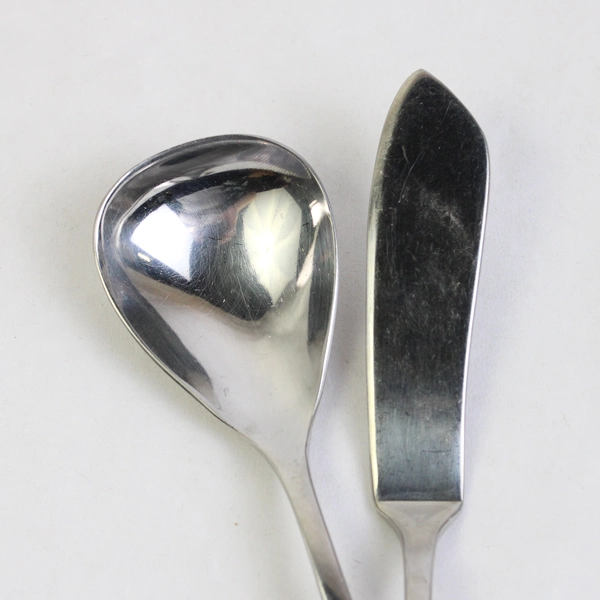 Lot of 3 Dansk Flatwear Solara (Stainless) 1 Sugar Spoon, 2 Knifes
