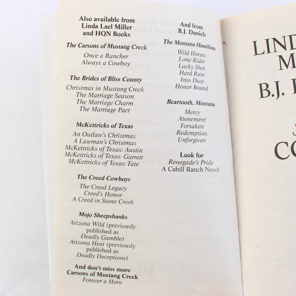 Heart of a Cowboy: An Anthology by Linda Lael Miller & B.J. Daniels 2017 HQN