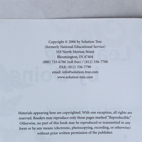 Learning By Doing CD-ROM & Paperback 2006 Eaker DuFour Many Pre-Owned