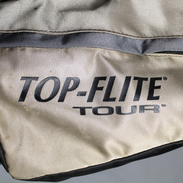 Top Flite Golf Bag for Clubs 35 Inches Tall Zipper Pockets Mesh