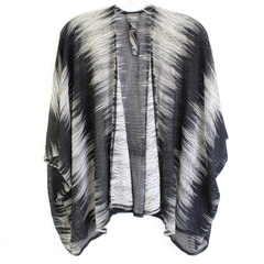 Traveler's Collection by Chico's Black and White Knit Shrug Women's Size S/M