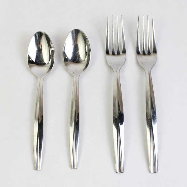 Lot Of 4 Dansk Flatwear DAS45 (Stainless) 2 Soup Spoon, 2 Forks