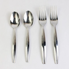 Lot Of 4 Dansk Flatwear DAS45 (Stainless) 2 Soup Spoon, 2 Forks