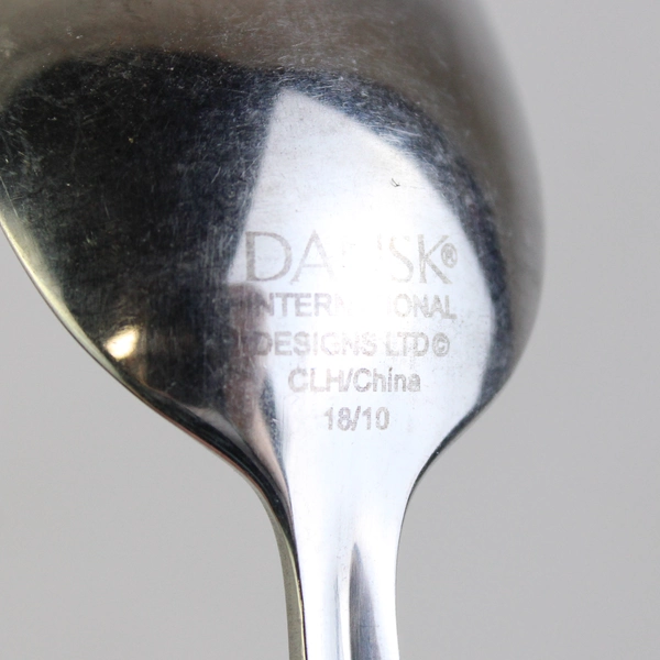 Lot Of 2 Dansk Flatwear DAS45 (Stainless) Teaspoon & Sugar Spoon
