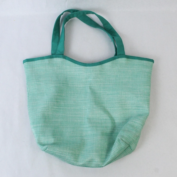 Lancôme Teal Tote Bag with Paris Scene Lining - Good Pre-Owned Condition