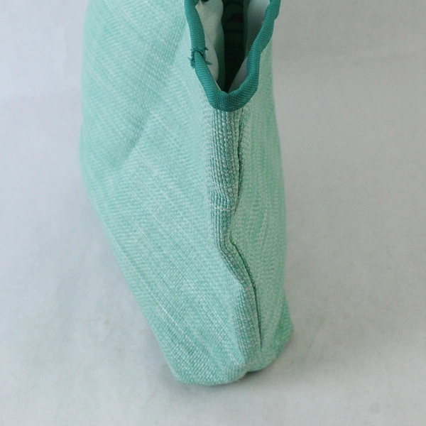 Lancôme Teal Tote Bag with Paris Scene Lining - Good Pre-Owned Condition