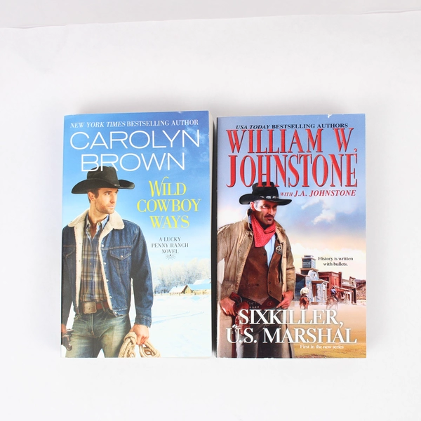 Lot Of 2 Romance Westerns Wild Cowboy Ways & Sixkiller US Marshal Paperback