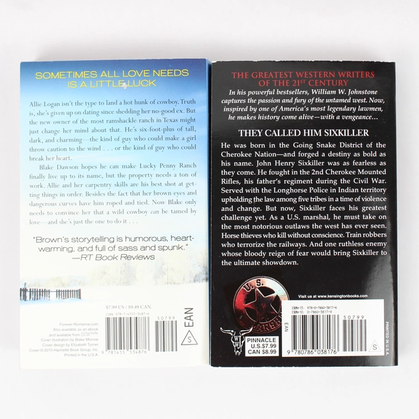 Lot Of 2 Romance Westerns Wild Cowboy Ways & Sixkiller US Marshal Paperback