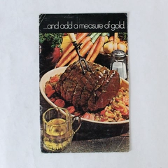 Galliano 1970s Advertising Cookbook "A Measure of Gold" - Good Condition
