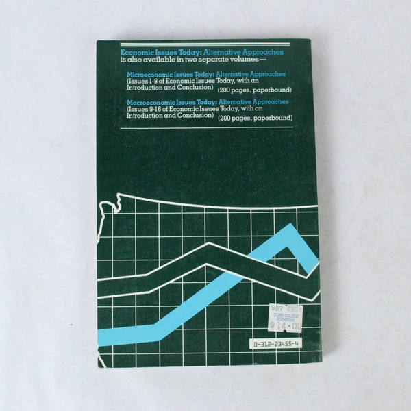 Economic Issues Today by Robert B. Carson 1987 4th Ed PB Pre-Owned