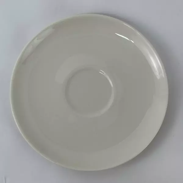 Set of 4 MCM Syracuse China Serene Saucers White 5.75 Inch