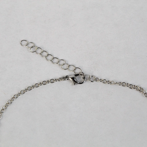 Silver Toned Love You More Pendant Necklace Pink Gem Animal With Pink Accents