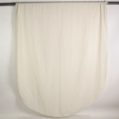 Unbranded Ivory Rounded Oblong Tablecloth 56" x 99" DIY Fabric Cutters