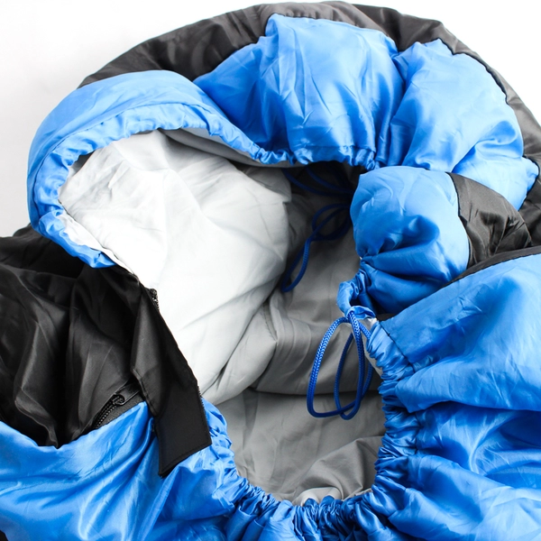 Venture 4th Lightweight Single Sleeping Bag Blue Black Camping Backpacking