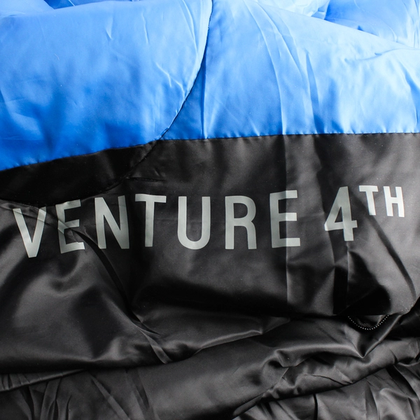 Venture 4th Lightweight Single Sleeping Bag Blue Black Camping Backpacking