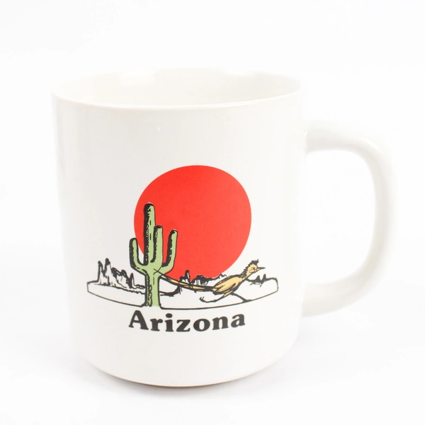 Lot of 4 Arizona Idaho and Oregon Travel Souvenir Coffee Mugs
