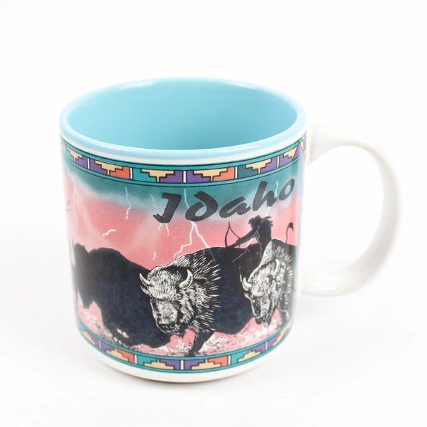 Lot of 4 Arizona Idaho and Oregon Travel Souvenir Coffee Mugs