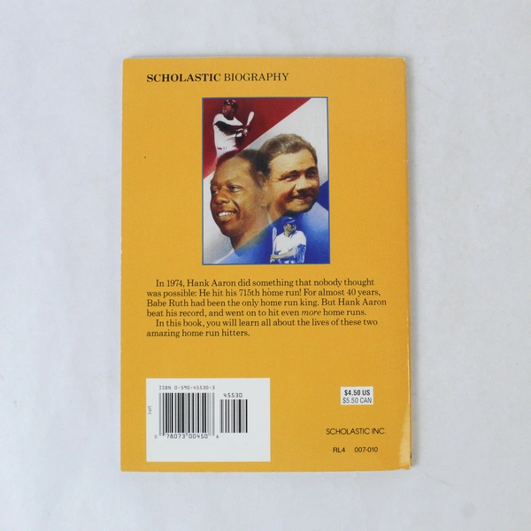 The Home Run Kings by Clare Gault 1974 Scholastic Biography Paperback