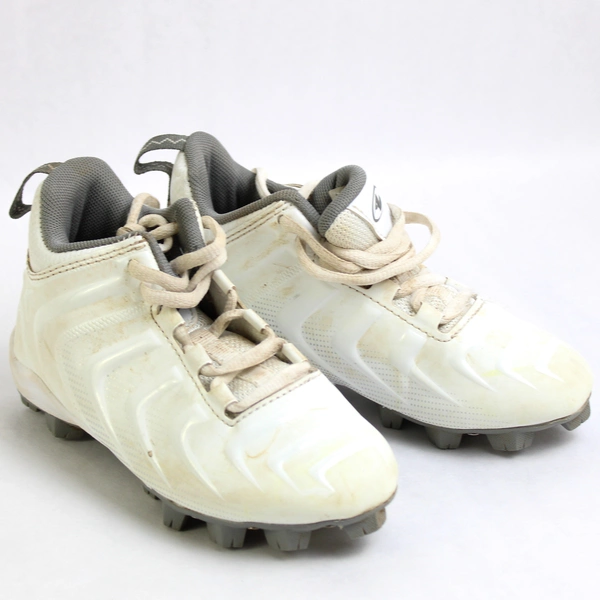Athletic Works 11 Youth White Football Cleat Shoes