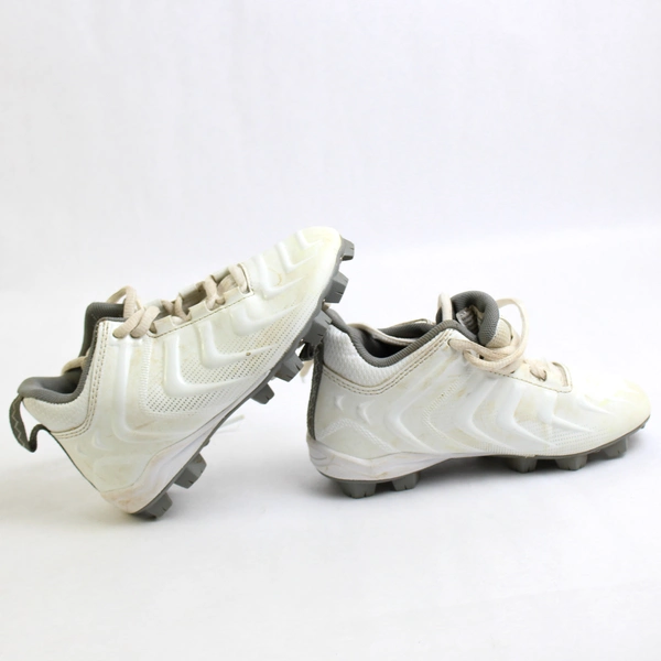 Athletic Works 11 Youth White Football Cleat Shoes