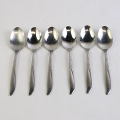 Lot of 6 Oneida Teaspoons Duchess Stainless Steel 6 1/8"