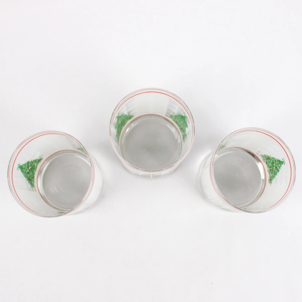 Set of 3 Vintage Waechtersbach Christmas Tree Old Fashioned Glasses