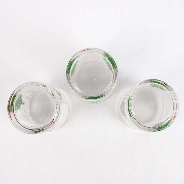 Set of 3 Vintage Waechtersbach Christmas Tree Old Fashioned Glasses