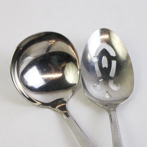 Set of 2 Duchess Serving Spoons DCS1 Stainless Steel Gravy Ladle Slotted Spoon