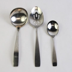 Set of 3 Duchess Serving Spoons DCS1 Stainless Steel Gravy Ladle Slotted Sugar