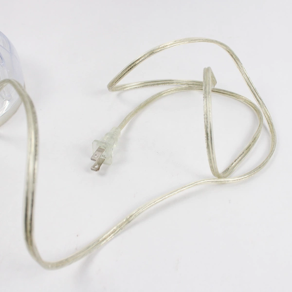 Silver-Tone Metal Desk Lamp with Clear Plastic Stationary Organizer