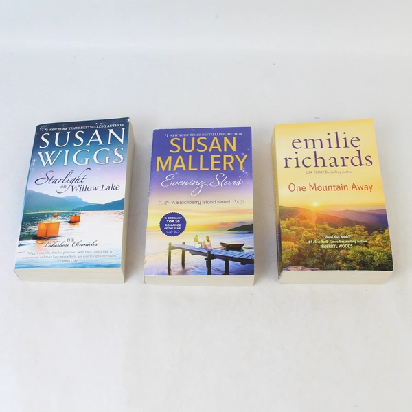 Lot of 3 Mira Novels One Mountain Away 2012 Evening Star 2014 Starlight 2015 PB