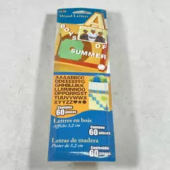 2010 Plaid Wood Alphabet Letters Set for Scrapbooking - 60 Pieces