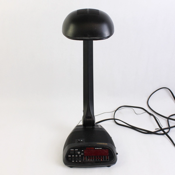 Windsor Johnlite Digital Alarm Clock Radio Table Lamp Model 9968UL