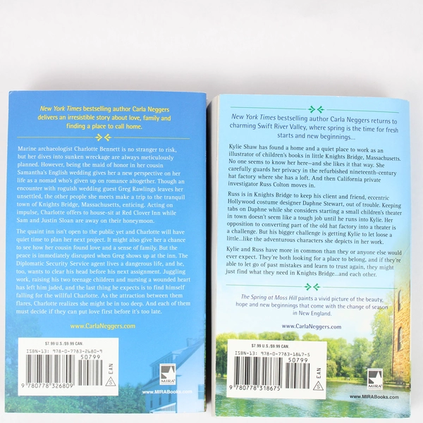 Lot Of 2 Carla Neggers Novels From the Swift River Valley Series 2016 2017 PB