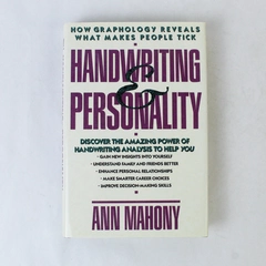 Handwriting & Personality by Ann Mahony 1989 1st Ed Graphology HC