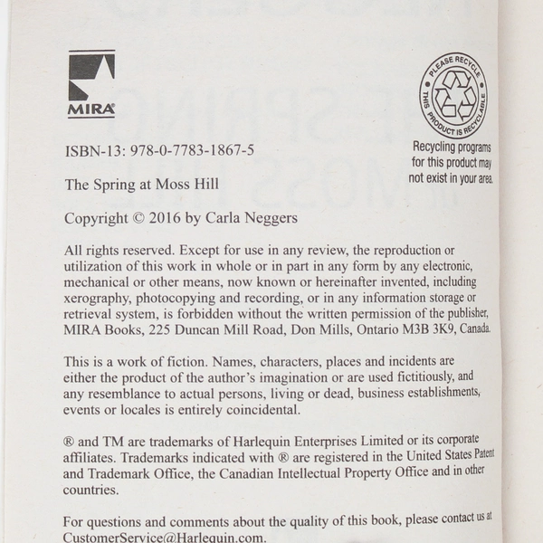 Lot Of 2 Carla Neggers Novels From the Swift River Valley Series 2016 2017 PB