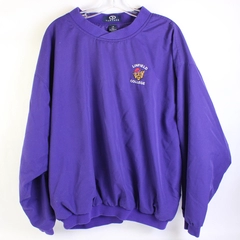 Vantage Linfield College Embroidered Purple Windbreaker Pullover Adult LG Flaw