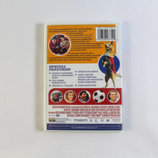 Soccer Dog The Movie DVD 1998 Columbia Pictures PG Rated Family Fun