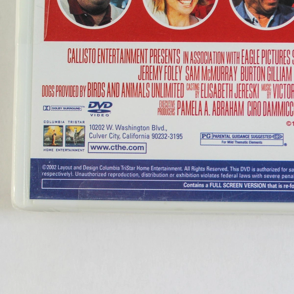 Soccer Dog The Movie DVD 1998 Columbia Pictures PG Rated Family Fun