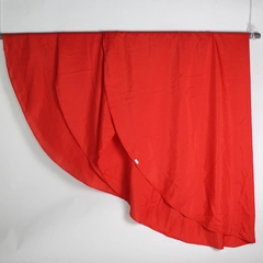 Lot of 3 Round Red Tablecloths 96" Flawed DIY Fabric Cutters