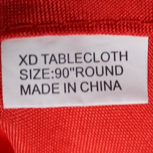 Lot of 3 Round Red Tablecloths 96" Flawed DIY Fabric Cutters