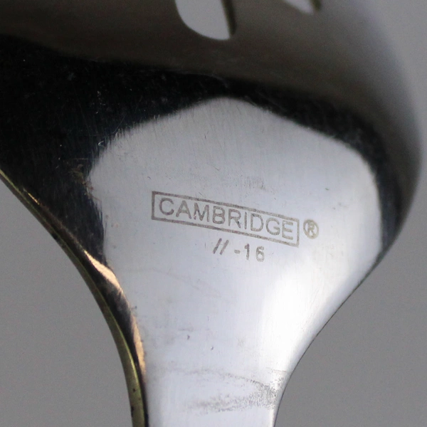 Set of 2 Cambridge Conquest Serving Utensils, 8.75" Stainless Steel Fork Spoon