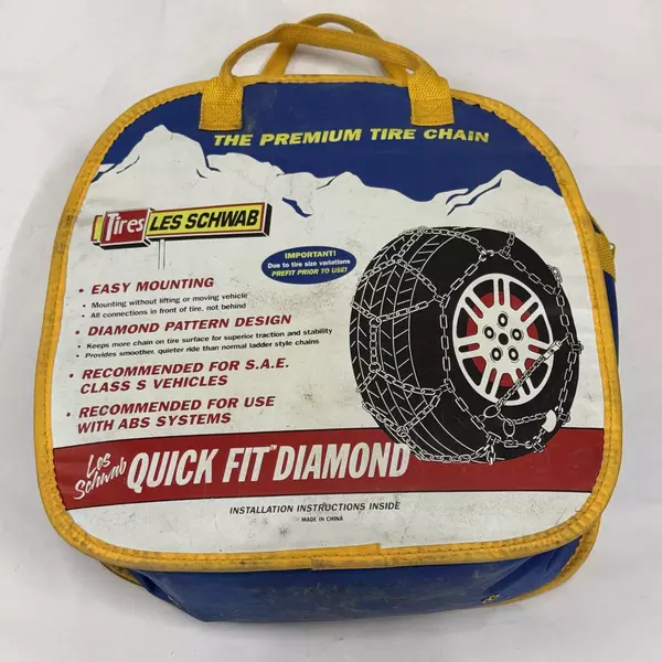 Les Schwab Quick Fit Diamond Pattern Tire Snow Chains, Stock # 1530-s