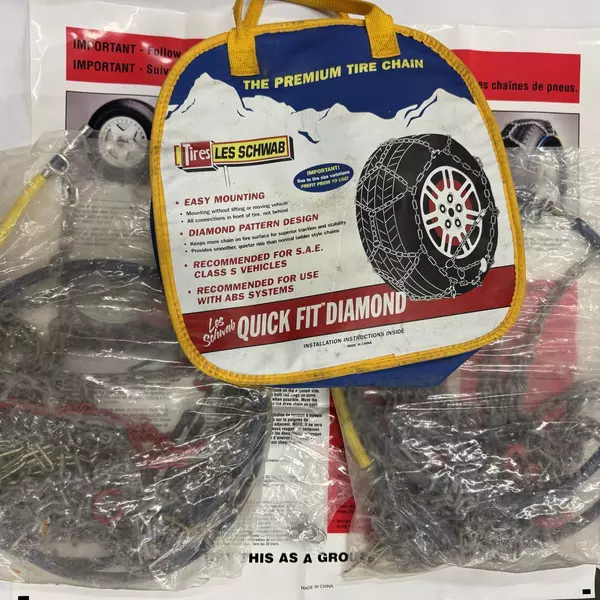 Les Schwab Quick Fit Diamond Pattern Tire Snow Chains, Stock # 1530-s