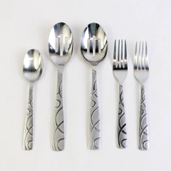 Lot of 5 Cambridge Conquest Assorted Silverware Utensils Stainless Steel