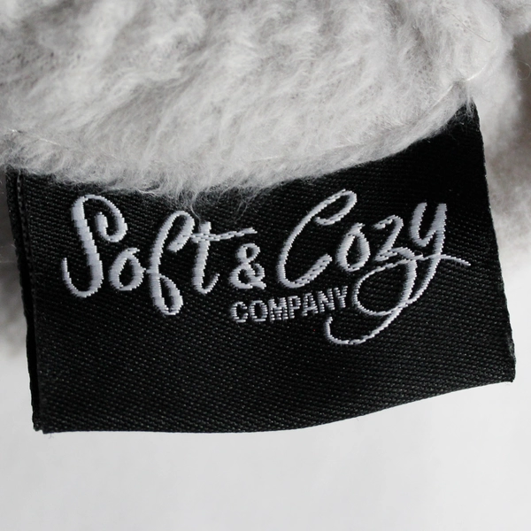 4 Piece Soft & Cozy Company Gray Fleece Full Size Bedsheet Set