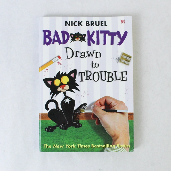 Bad Kitty: Drawn to Trouble by Nick Bruel, 2014 Paperback - Good Condition