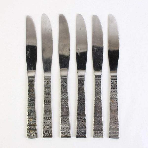 Lot of 6 Cambridge Cordoboda Dinner Knives 8 7/8" Stainless Steel